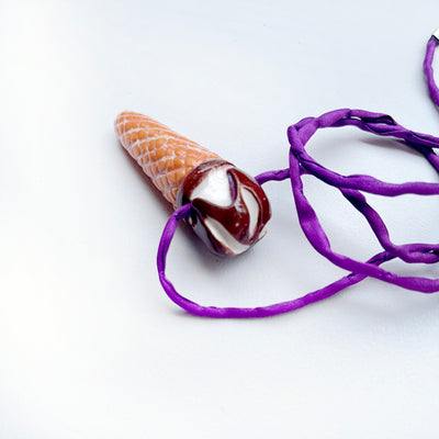 CERAMIC CORNETTO CONE pendant - all