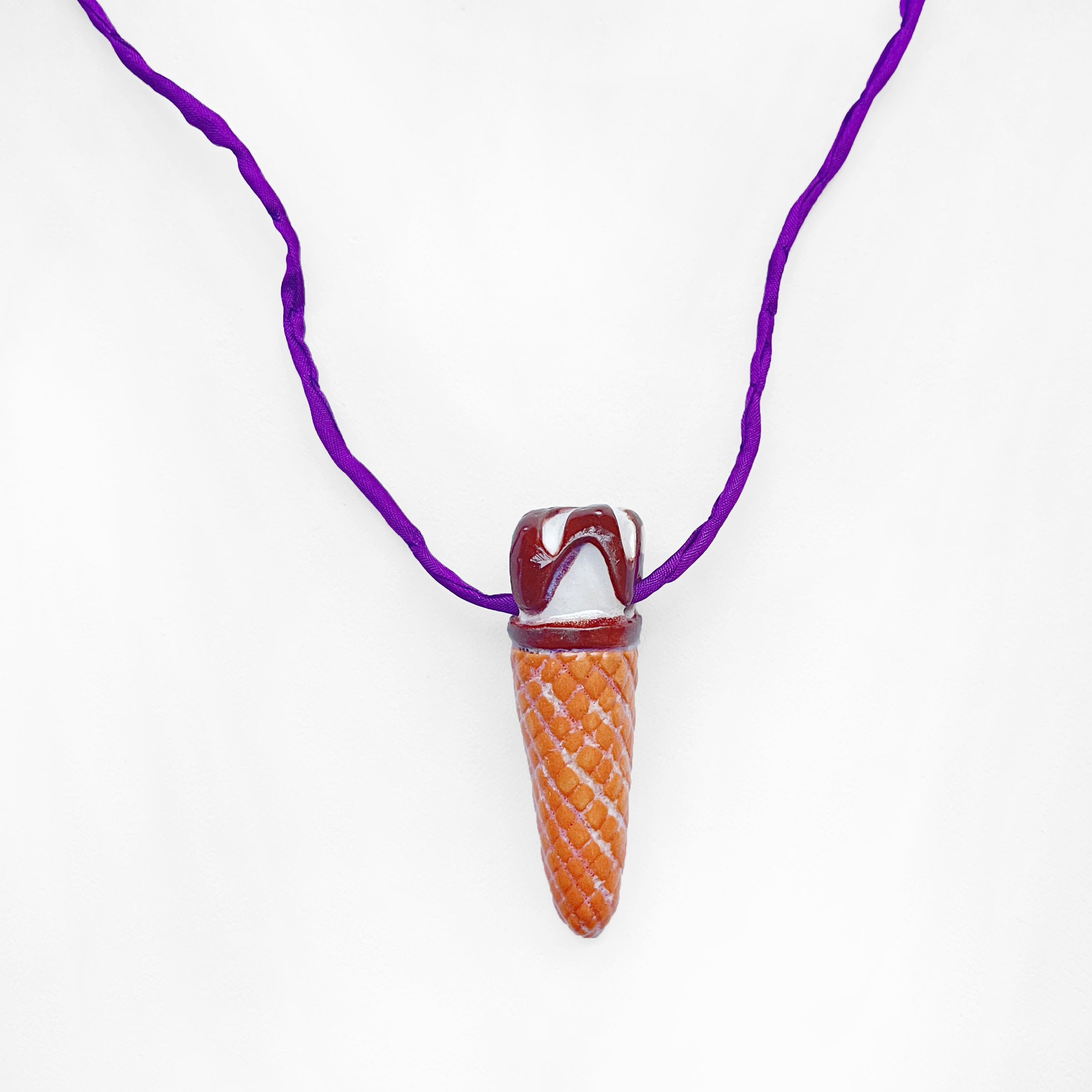 CERAMIC CORNETTO CONE pendant - all