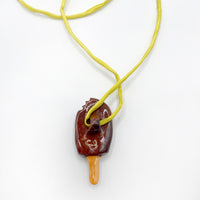 CERAMIC CHOCO CREAM STICK ICE-CREAM pendant