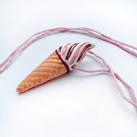 CERAMIC TWIST CONE pendant