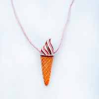 CERAMIC TWIST CONE pendant