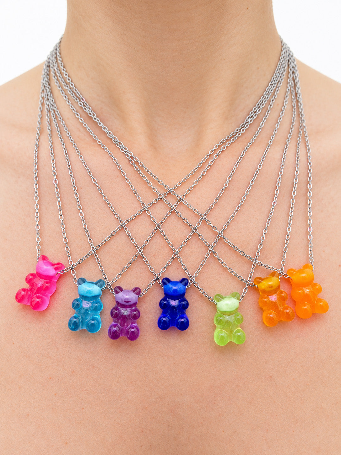 Gummy Bear Pendant- peach