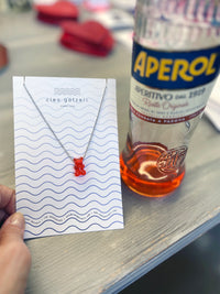 Gummy Bear Pendant- red