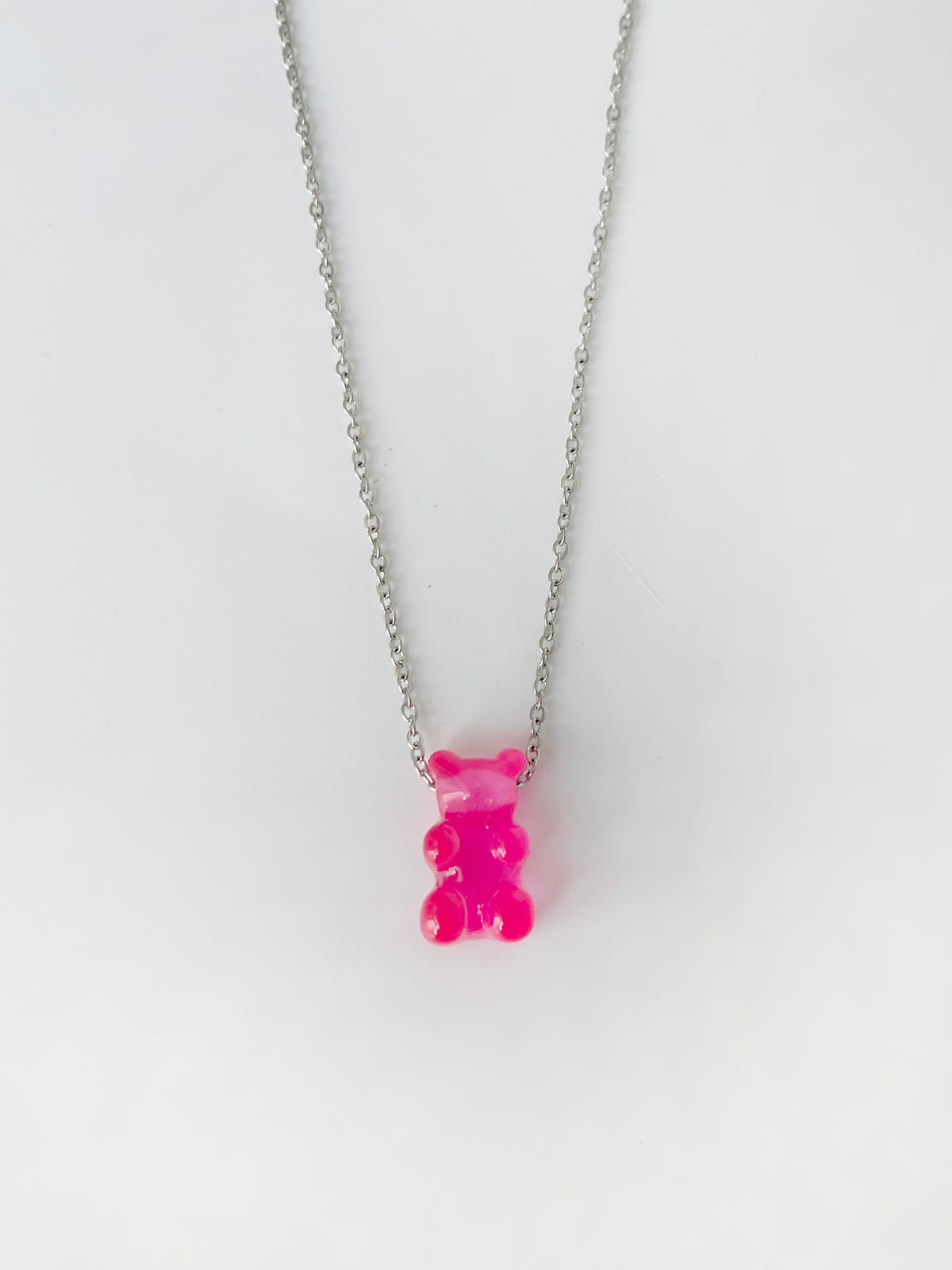 Gummy Bear Pendant- fuchsia
