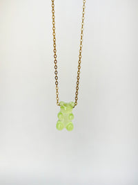 Gummy Bear Pendant- lime