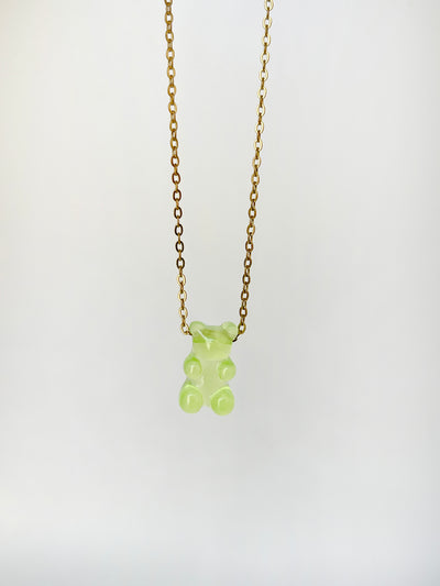 Gummy Bear Pendant- lime