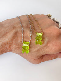 Gummy Bear Pendant- lime