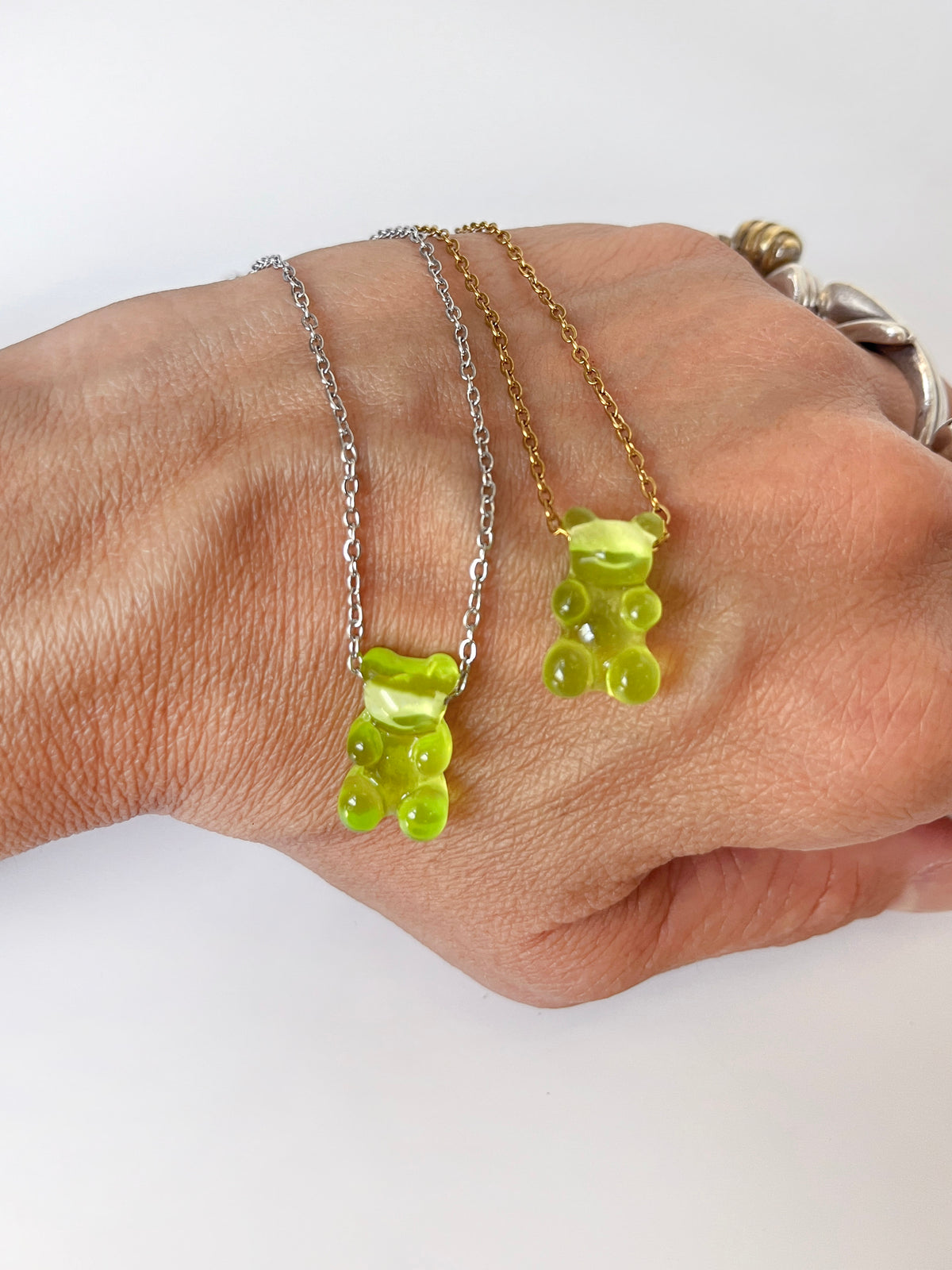 Gummy Bear Pendant- lime