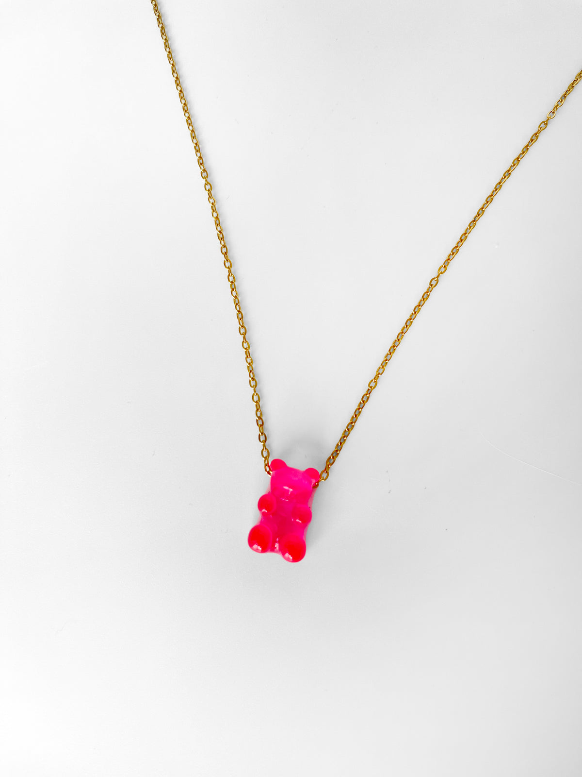 Gummy Bear Pendant- fuchsia