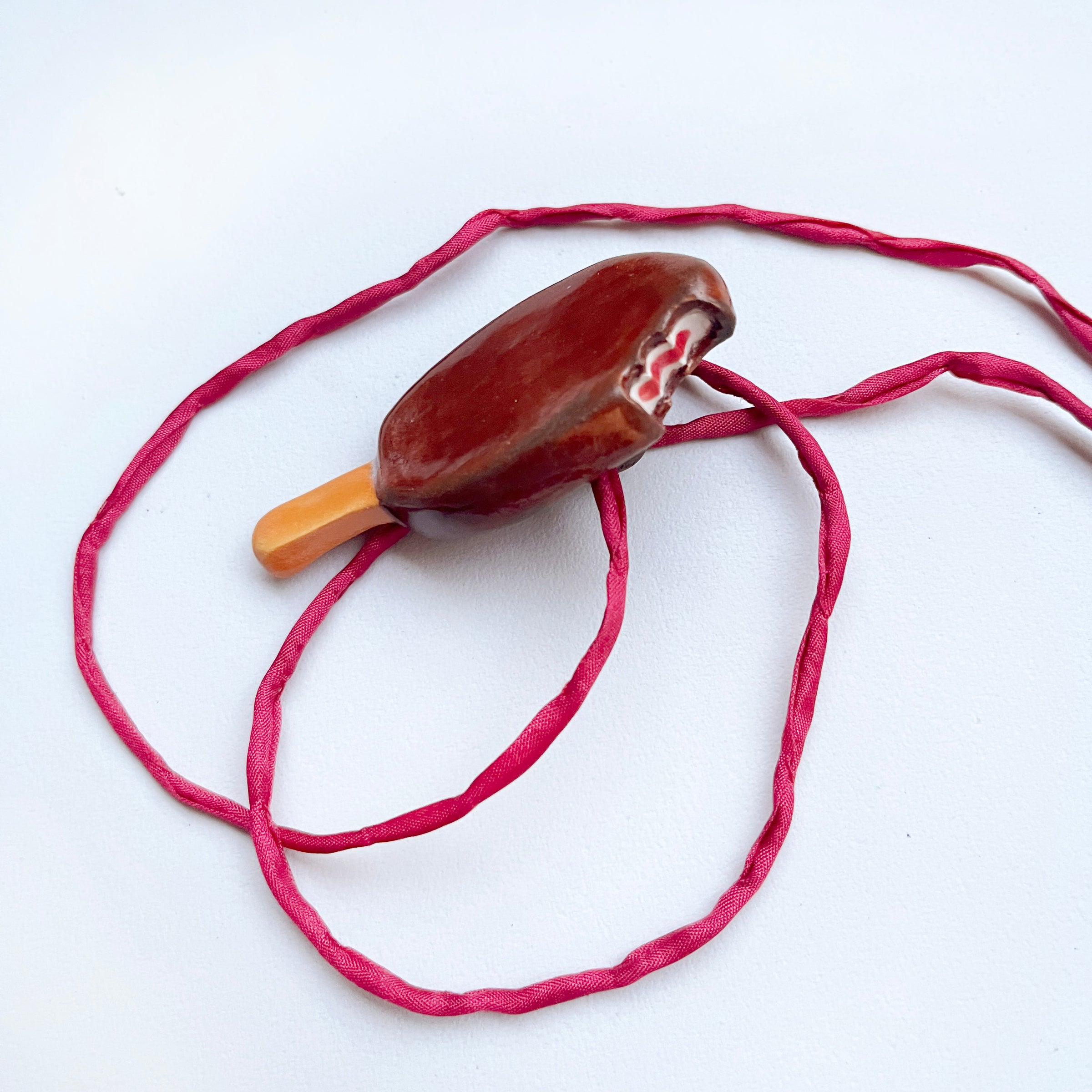 CERAMIC CHOCO CREAM STICK ICE-CREAM pendant