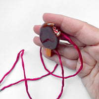 CERAMIC CHOCO CREAM STICK ICE-CREAM pendant