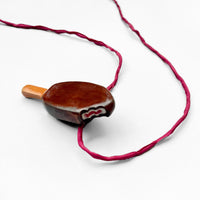CERAMIC CHOCO CREAM STICK ICE-CREAM pendant