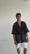 NET BLACK mao men shirt