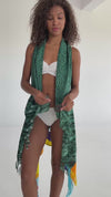 MESSINA pareo vest with coconut button