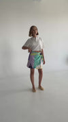 SPRITE mini wrap skirt