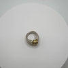 RIB BILIA ring - partly gold plated sterling silver