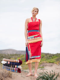 ETHNIC beachtowel - fuchsia