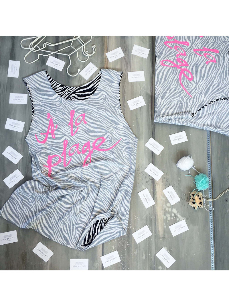 A LA PLAGE muscle tee top