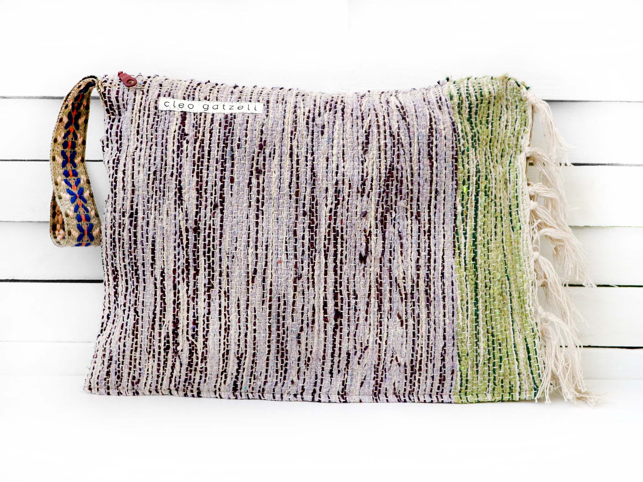 SPLASH - MULTI LOOM clutch bag