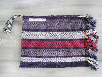 SPLASH - WIDE STRIPES clutch bag