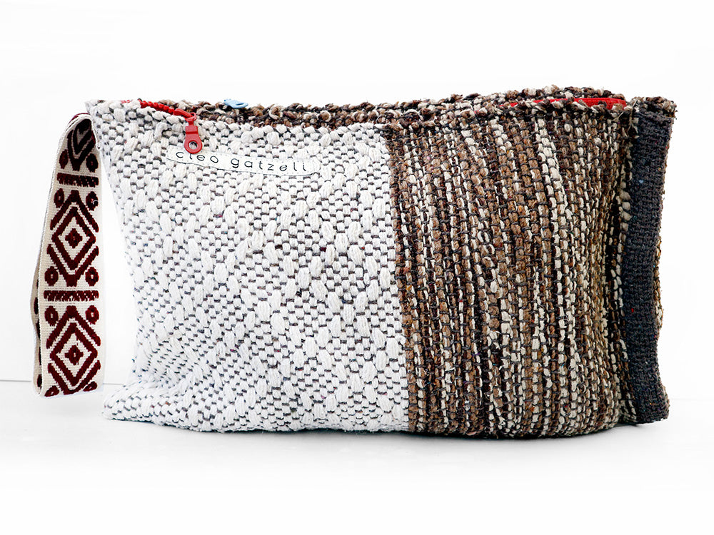 SPLISH SPLASH - WHITE BLOCK clutch bag