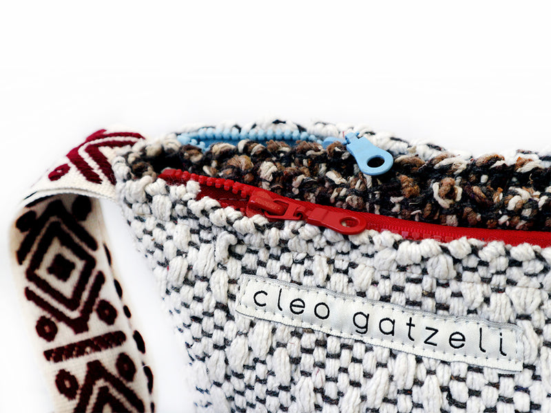 SPLISH SPLASH - WHITE BLOCK clutch bag
