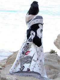 MACHO MAN WHITE pareo sarong