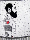 MACHO MAN WHITE pareo sarong