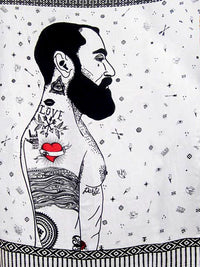 MACHO MAN WHITE pareo vest