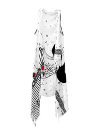 MACHO MAN WHITE pareo vest
