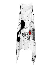 MACHO MAN WHITE pareo vest