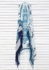 PORCELAIN BLUES pareo vest