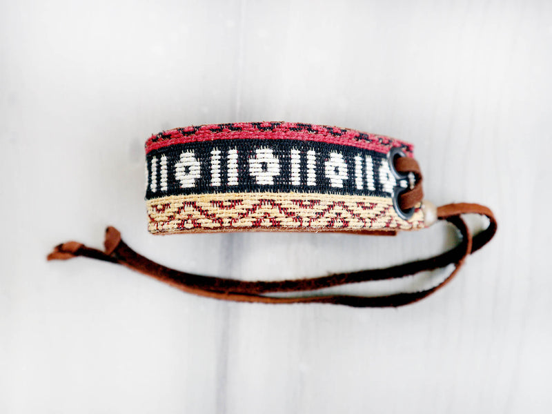 CHARMER- BOHO STRIPES arm & ankle bracelet, 3cm