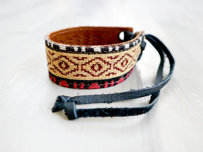 CHARMER- BOHO STRIPES arm & ankle bracelet, 3cm