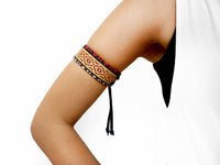 CHARMER- BOHO STRIPES arm & ankle bracelet, 3cm