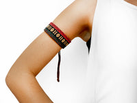 CHARMER- BOHO STRIPES arm & ankle bracelet, 3cm