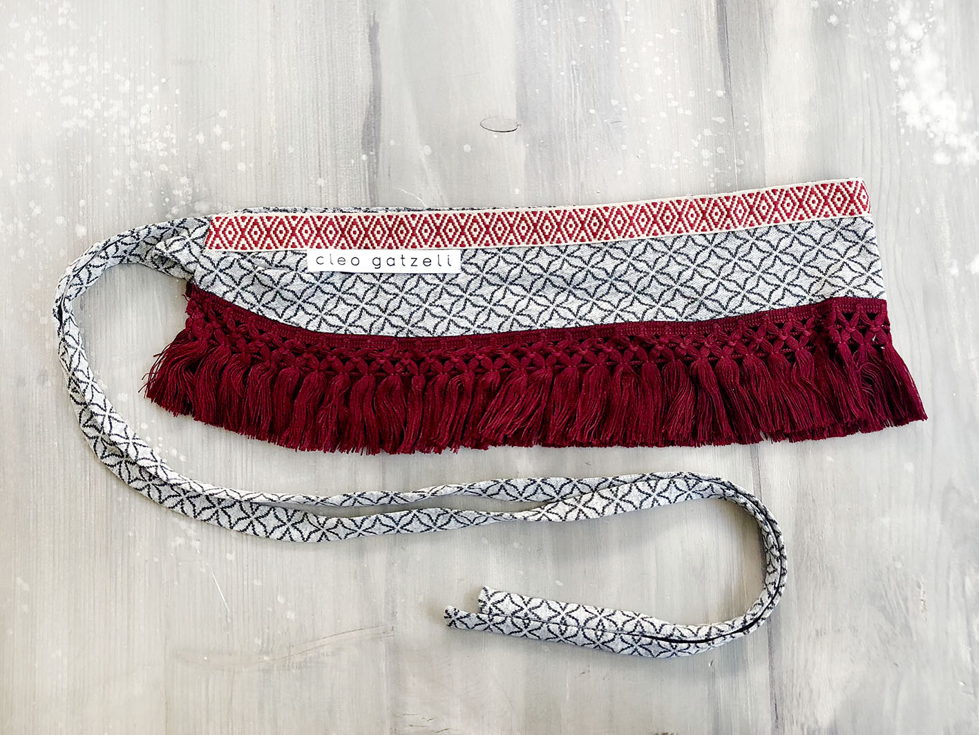 BORDEAUX CELLS waist charm belt
