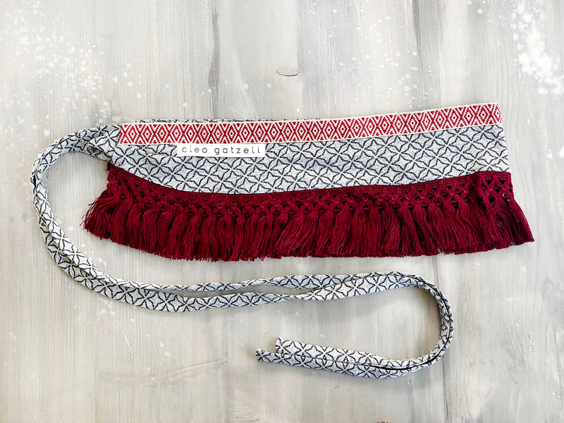 BORDEAUX CELLS waist charm belt