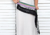 BLACK PAISLEY waist charm belt