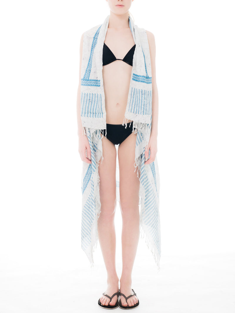 WHEEL BLOSSOM pareo vest
