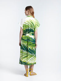 PALMA sleeveless safari dress