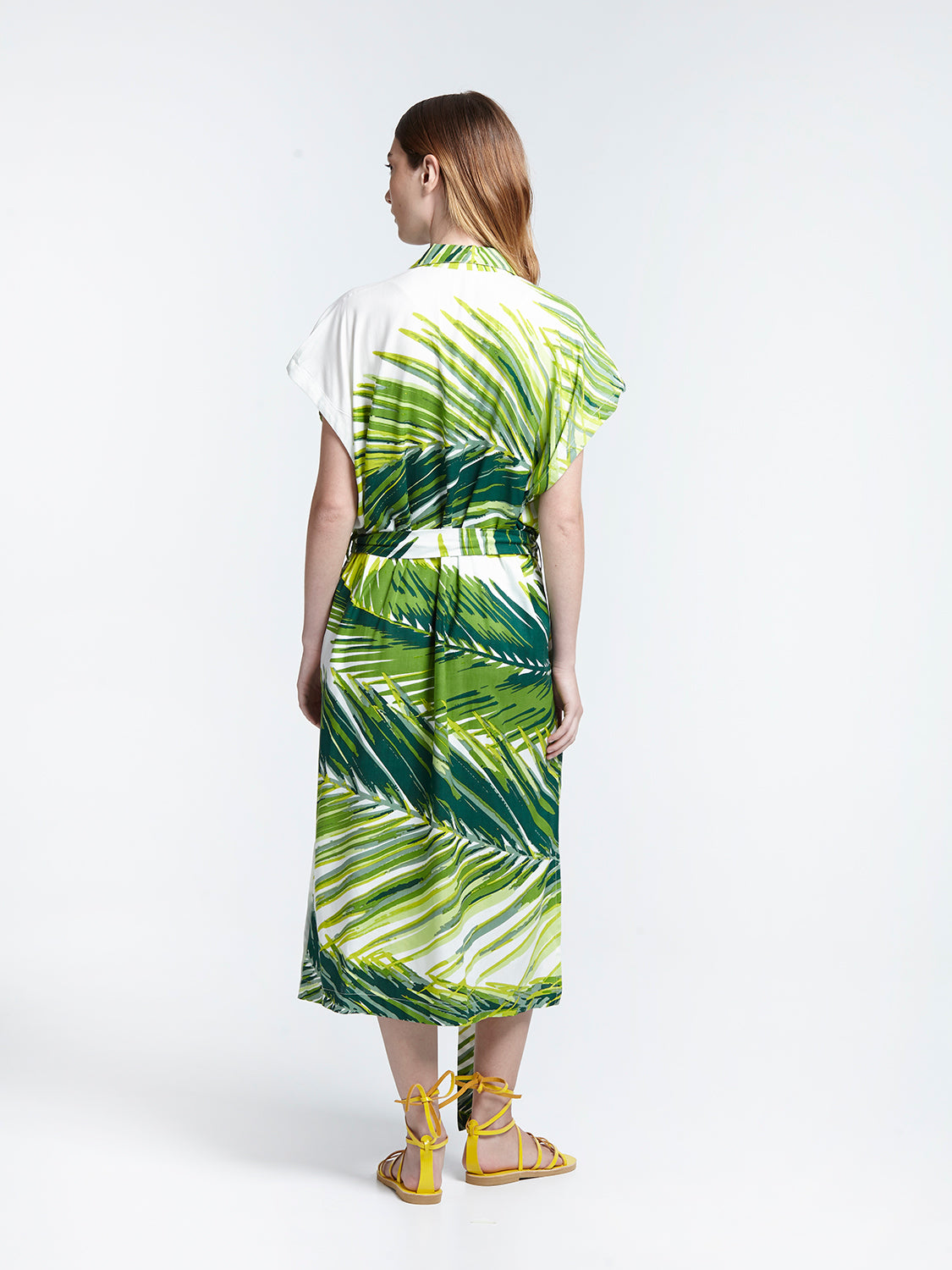 PALMA sleeveless safari dress