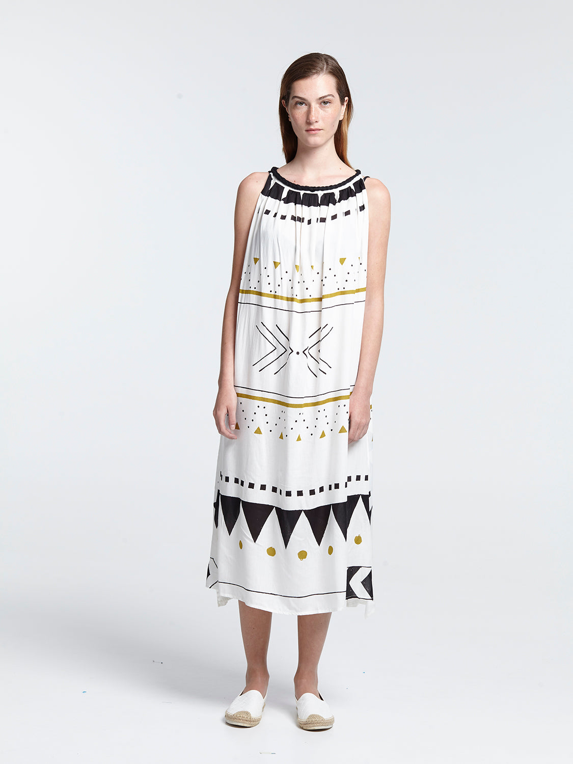 HIGH TIDE braid strap maxi dress