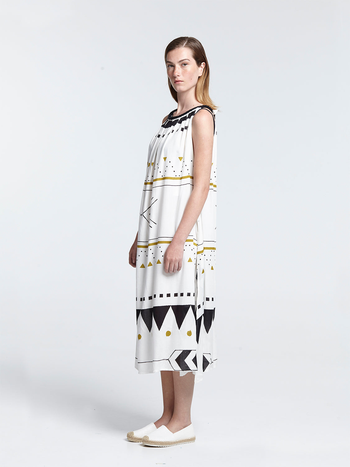 HIGH TIDE braid strap maxi dress