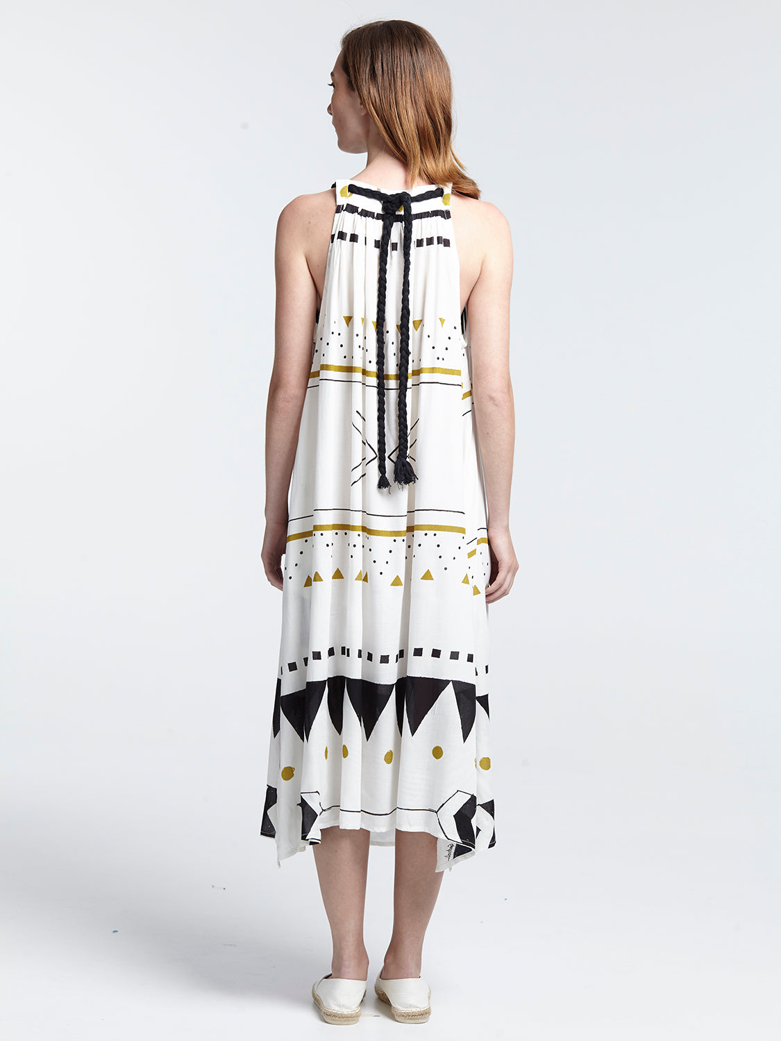 HIGH TIDE braid strap maxi dress