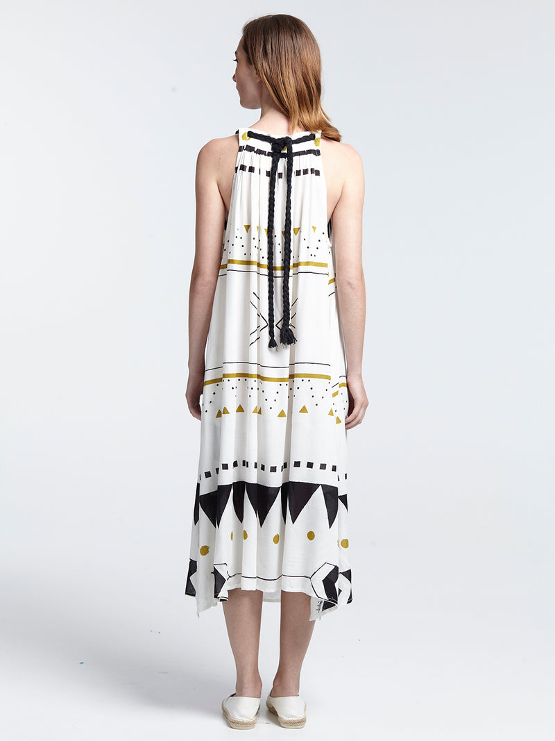 HIGH TIDE braid strap maxi dress