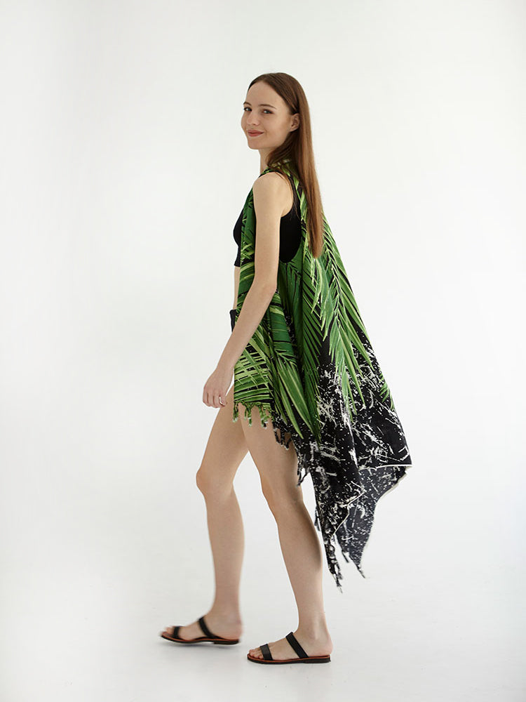 PALMA BLACK pareo vest