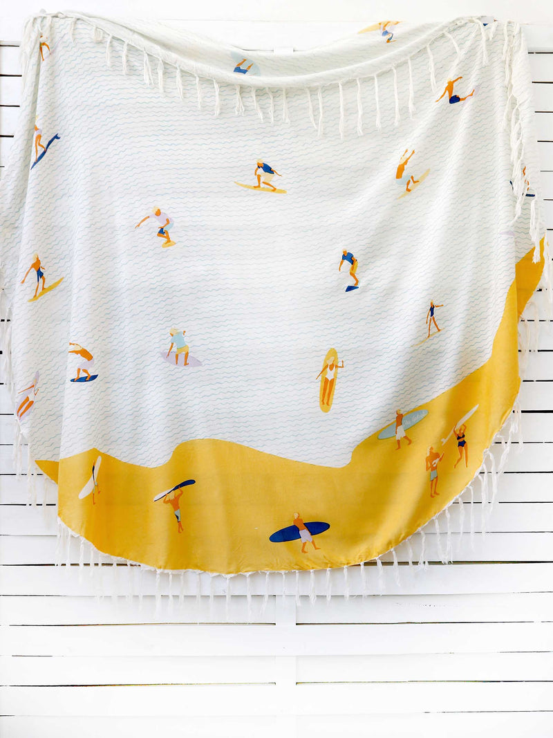 SURF DAY circular pareo sarong