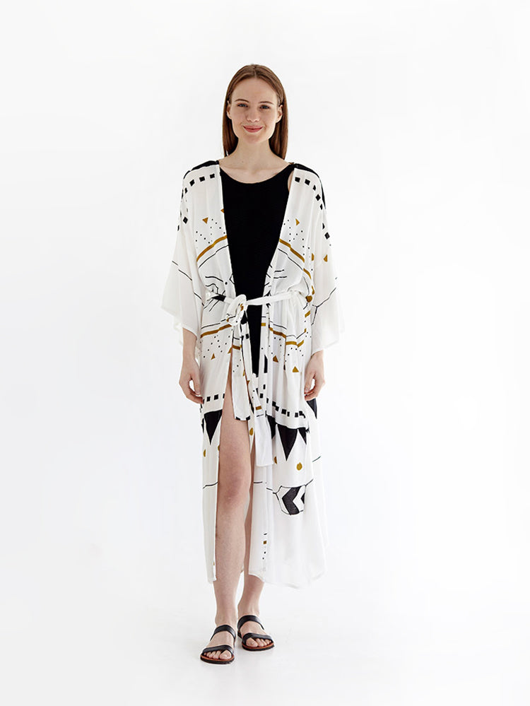 HIGH TIDE maxi kimono