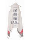 MIND YOUR OWN BEACHNESS duster vest